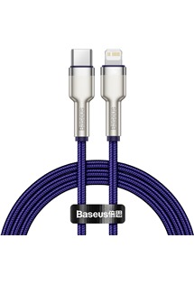 Baseus Cafule Series USB-C / Lightning 20W 1m opleten fialov kabel