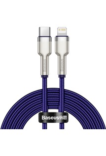 Baseus Cafule Series USB-C / Lightning 20W 2m opleten fialov kabel