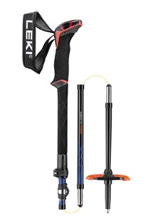 LEKI Poles, Sherpa FX Carbon, midnight blue-darkblue-bright red, 110 - 130