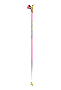 LEKI Poles, HRC max FRT, neonpink-neonyellow-carbon structure, 130