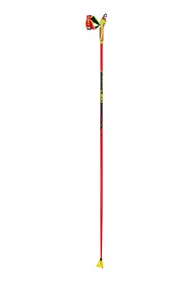 LEKI Poles, HRC team, bright red-neonyellow-black, 140