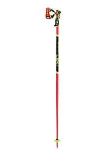 LEKI Poles, WCR SL 3D, bright red-black-neonyellow, 110