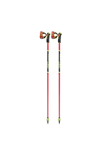 LEKI Poles, Venom GS 3D, bright red-black-neonyellow, 110