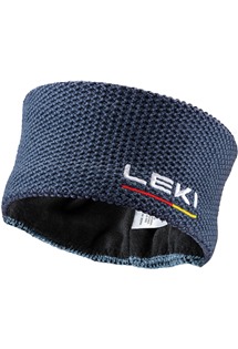 LEKI Wool Headband, dark denim-white-poppy red, One size