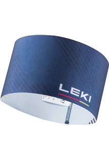 LEKI XC Headband, dark denim-white-gray, One size