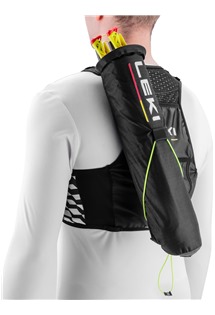 LEKI Trail Running Quiver Vest , black-white-bright red, LXL