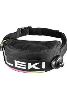 LEKI Drinkbelt Thermo Compact , black-neonpink-neonyellow, Junior