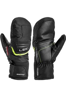 LEKI Griffin 3D Junior Mitt, black-yellow, 4.0