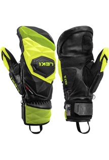 LEKI WCR Venom SL 3D Mitt, black-ice lemon, 6.5