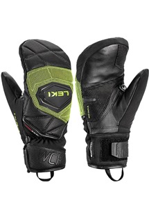 LEKI WCR Coach 3D Junior Mitt, black-ice lemon, 4.0