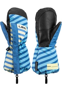 LEKI Little Paw Mitt Long, brightblue-steel blue-frozen yellow, 1.0