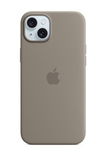 Apple silikonový zadní kryt s podporou MagSafe pro Apple iPhone 15 Plus jílově šedý
