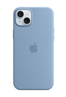 Apple silikonový zadní kryt s podporou MagSafe pro Apple iPhone 15 Plus ledově modrý