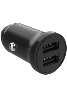 FIXED 15W nabjeka do auta s 2xUSB-A vstupem ern