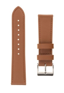 FIXED Leather Strap kožený řemínek 22mm Quick Release pro smartwatch hnědý
