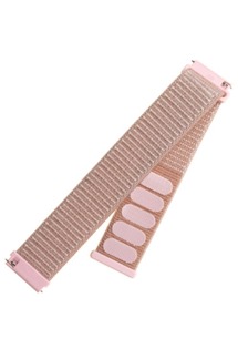 FIXED Nylon Strap nylonový řemínek 20mm Quick Release pro smartwatch růžově zlatý