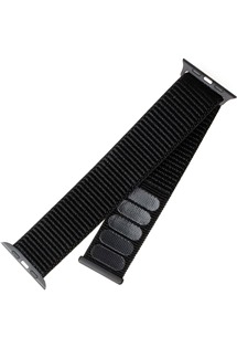FIXED Nylon Strap nylonový řemínek pro Apple Watch 42 / 44 / 45 / 49mm černý