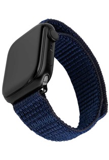 FIXED Nylon Sporty Strap nylonov emnek pro Apple Watch Ultra / 2 49mm tmav modr