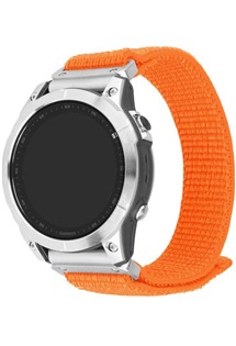 FIXED Nylon Sporty Strap nylonov emnek pro Garmin 26mm QuickFit oranov