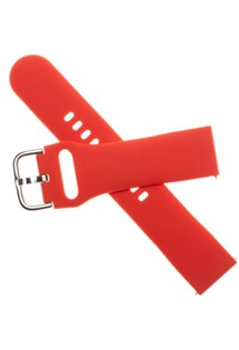 FIXED Silicone Strap silikonový řemínek 20mm Quick Release pro smartwatch červený