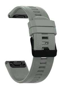 RhinoTech Strap silikonový sportovní řemínek 22mm QuickFit pro Garmin šedý