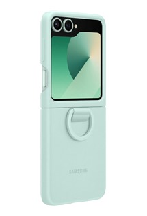 Samsung silikonov zadn kryt s kroukem na prst pro Samsung Galaxy Z Flip6 zelen (EF-PF741TMEGWW)