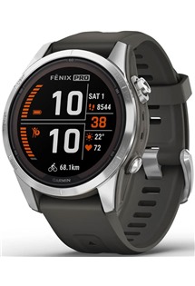 Garmin fenix 7S Pro Solar Silver Black