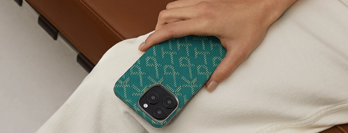 Pitaka Tactile Woven PTK Monogram iPhone 16 Pro series