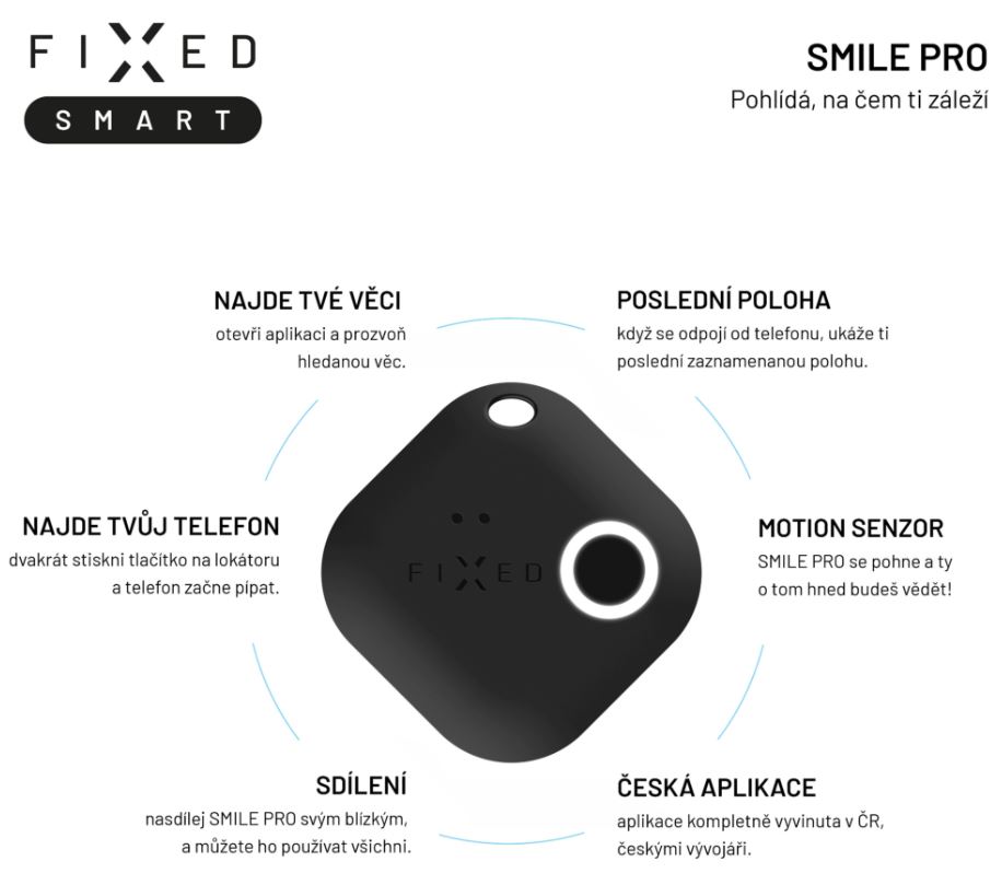 IXED Smile Passport se smart trackerem FIXED Smile PRO